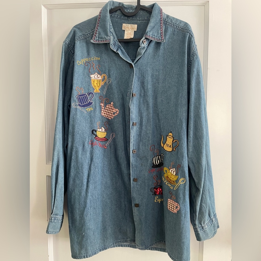 Bobbie Brooks vintage denim button up